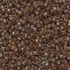 Miyuki delica Beads 11/0 - Cinnamon lined topaz luster ab DB-287